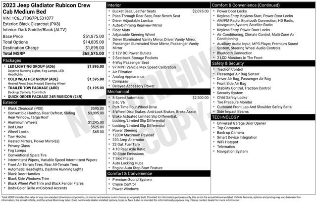 2023 Jeep Gladiator Rubicon