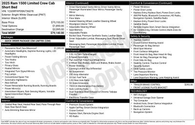 2025 RAM 1500 Limited