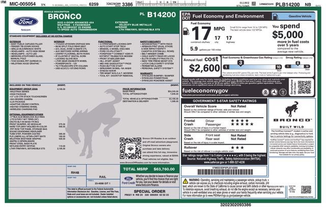 2023 Ford Bronco Wildtrak