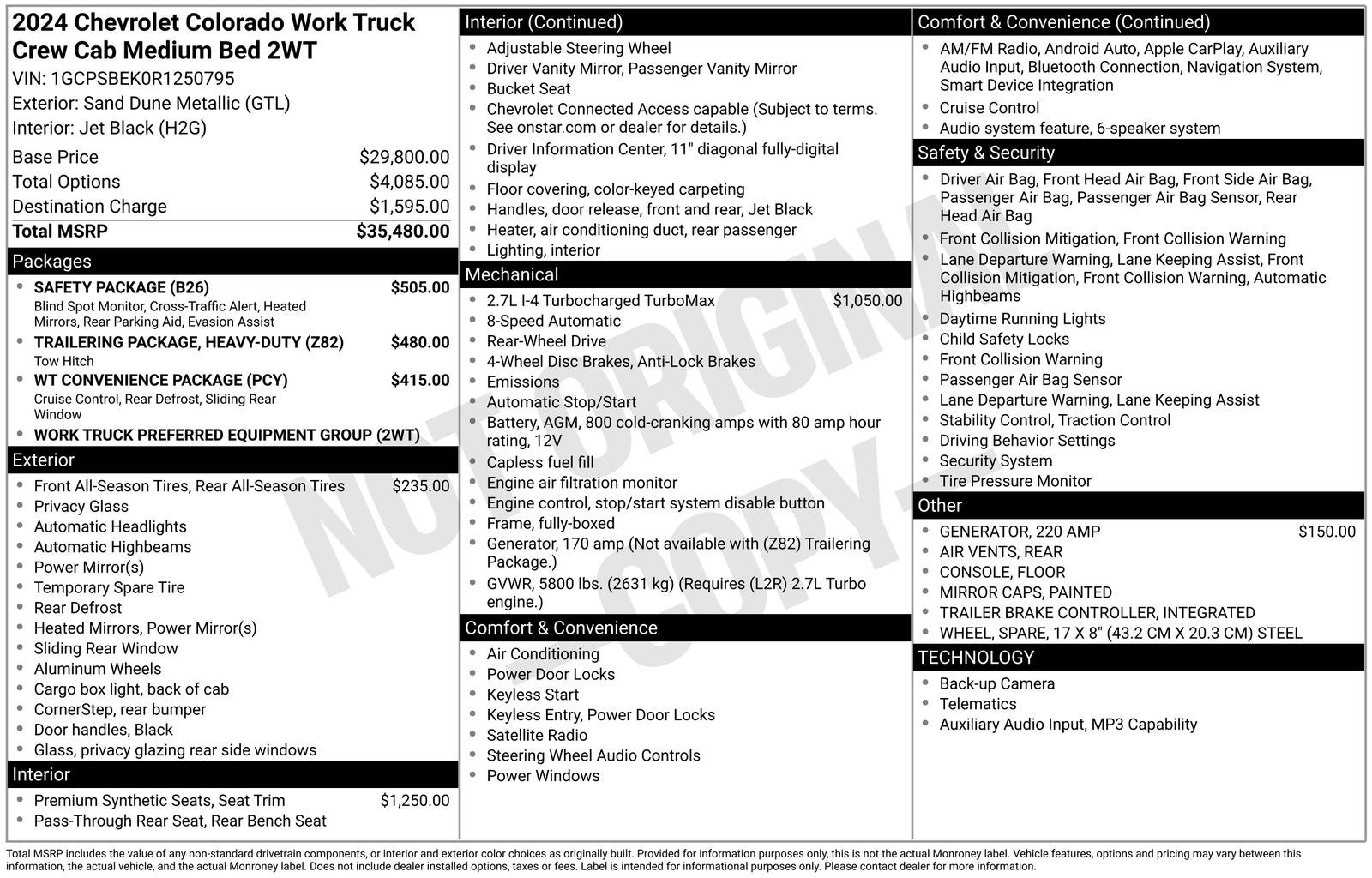 2024 Chevrolet Colorado Work Truck