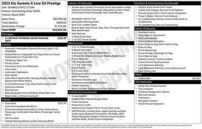 2023 Kia Sorento X-Line SX Prestige
