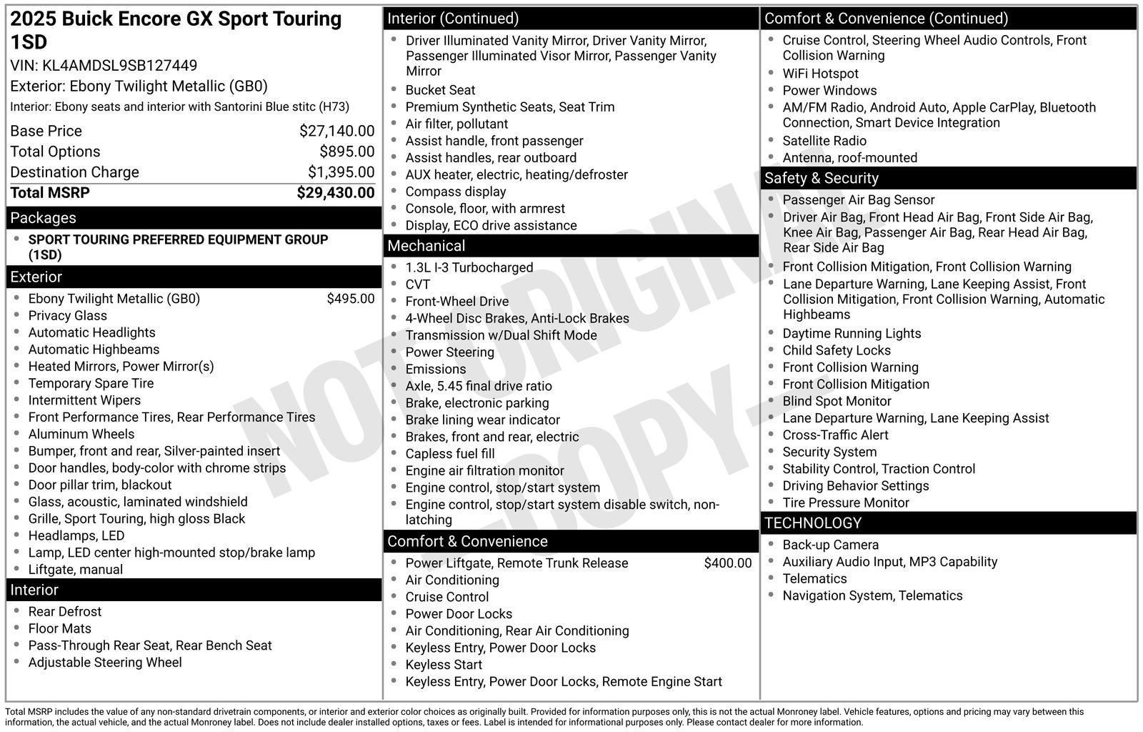 2025 Buick Encore GX Sport Touring