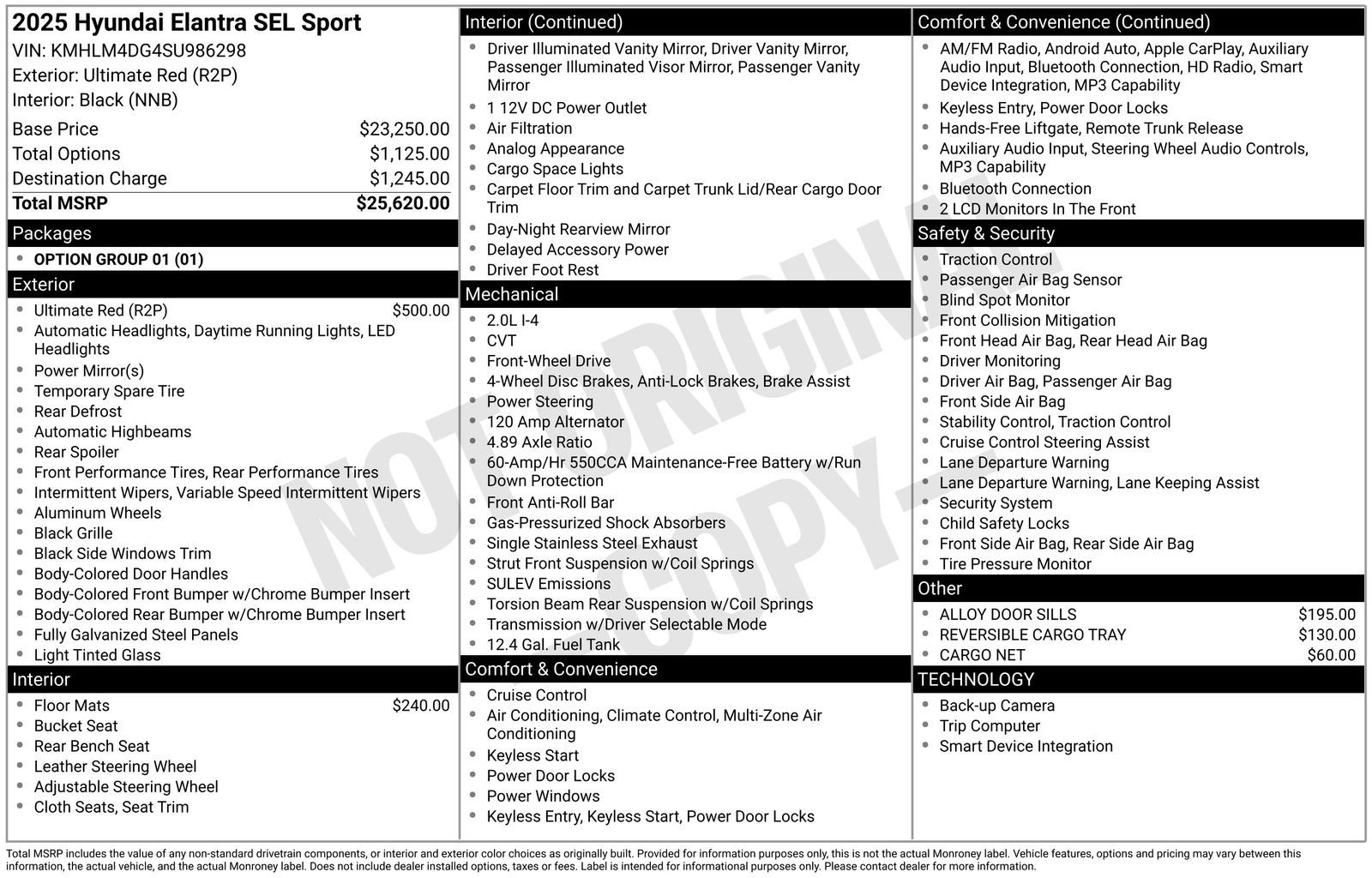 2025 Hyundai Elantra SEL Sport