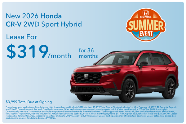 New 2026 Honda CR-V 2WD Sport Hybrid