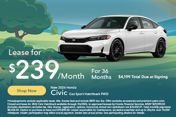 New 2026 Honda Civic Sport Hatchback