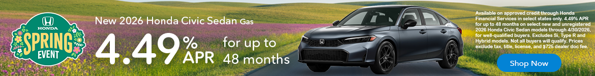 New 2026 Honda Civic Sedan