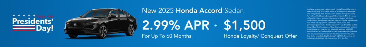 New 2025 Honda Accord Sedan