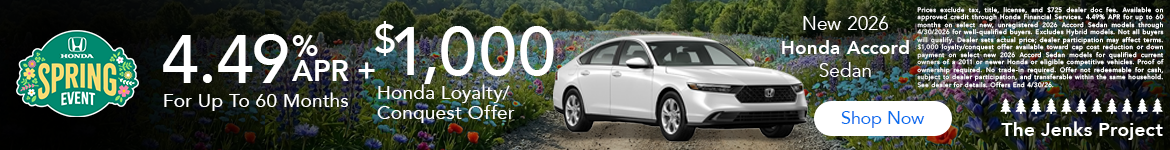 New 2026 Honda Accord Sedan