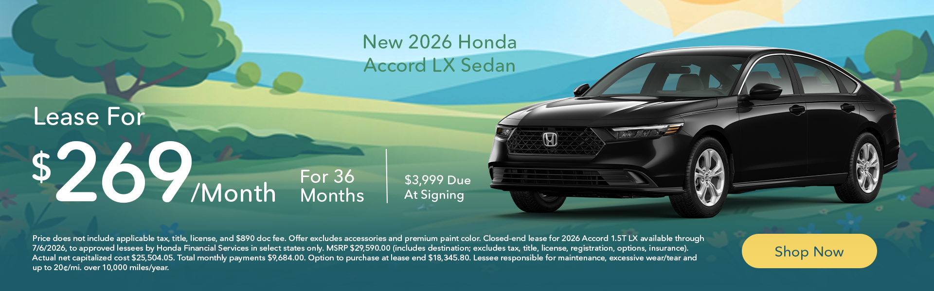 New 2026 Honda Accord LX