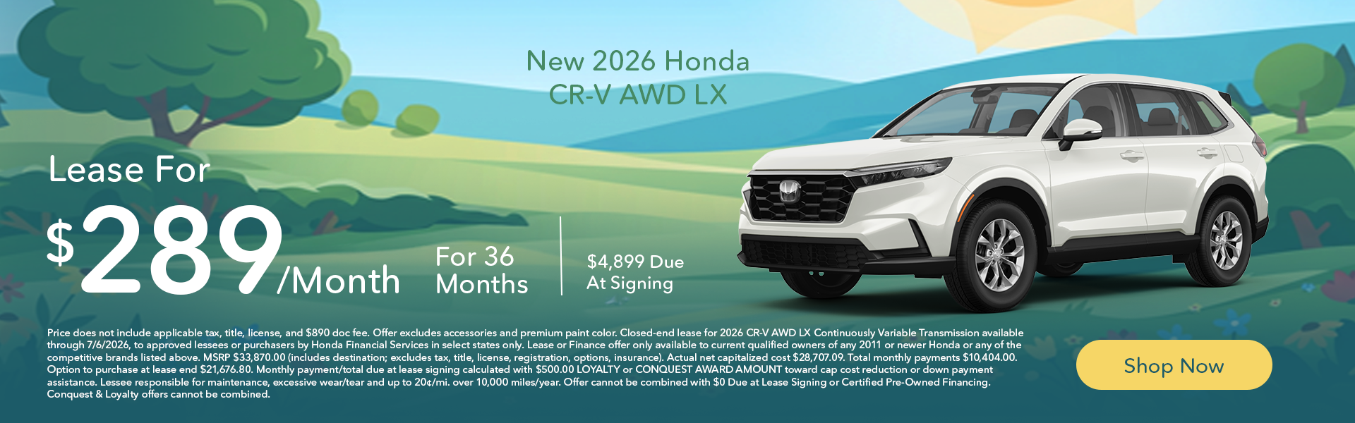 New 2026 Honda CR-V AWD LX