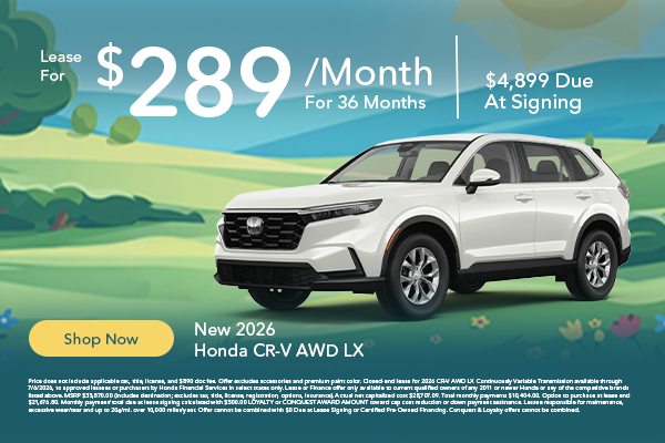 New 2026 Honda CR-V AWD LX