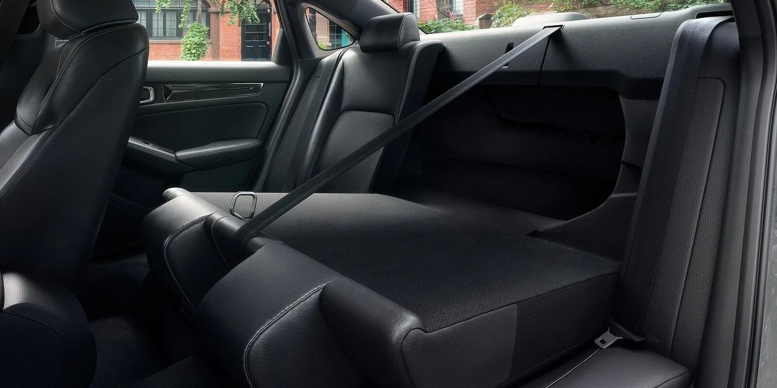 2026 Honda Civic Sedan rear seats folded, cargo space for road trip gear