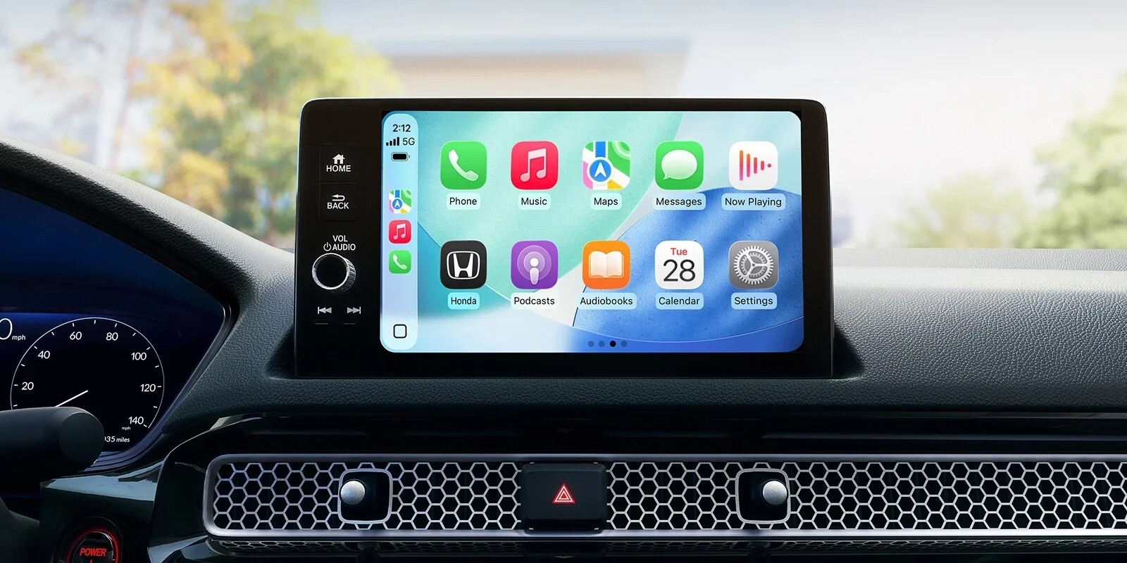 2026 Honda Civic Sedan touchscreen with wireless Apple CarPlay