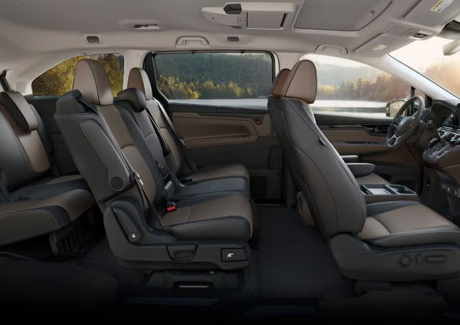 2026 Honda Odyssey interior all three rows full view