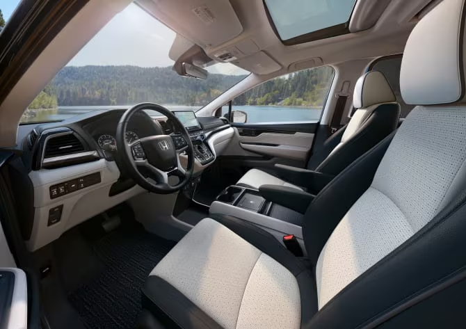 2026 Honda Odyssey interior front seats cockpit
