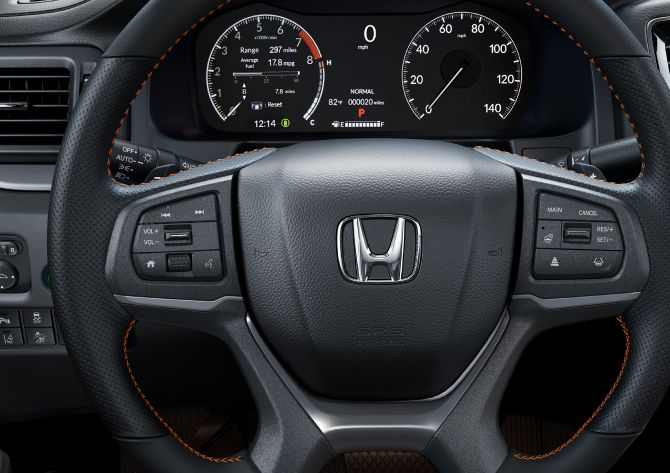 2026 Honda Ridgeline steering wheel paddle shifters controls connectivity