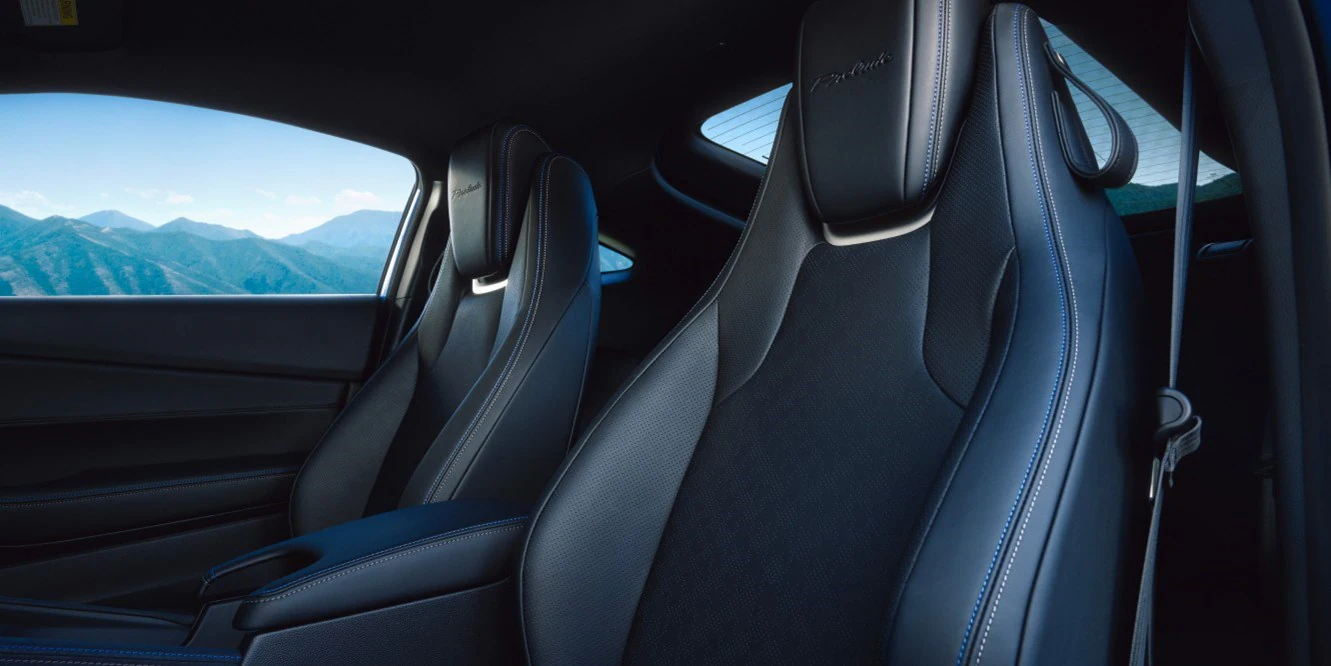 2026 Honda Prelude Hybrid interior front sport seats houndstooth leather